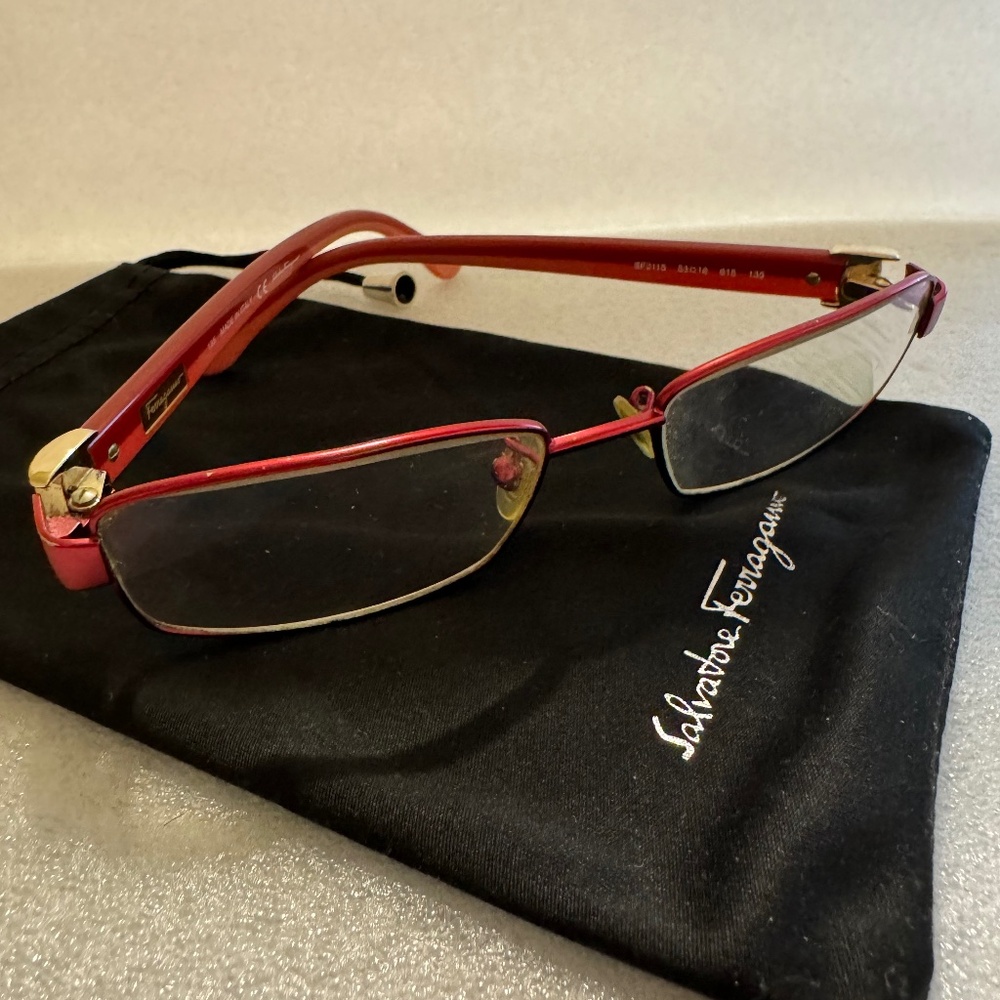 Salvatore Ferragamo SF2115 Eyeglasses 53/16 135 with Signature Pouch